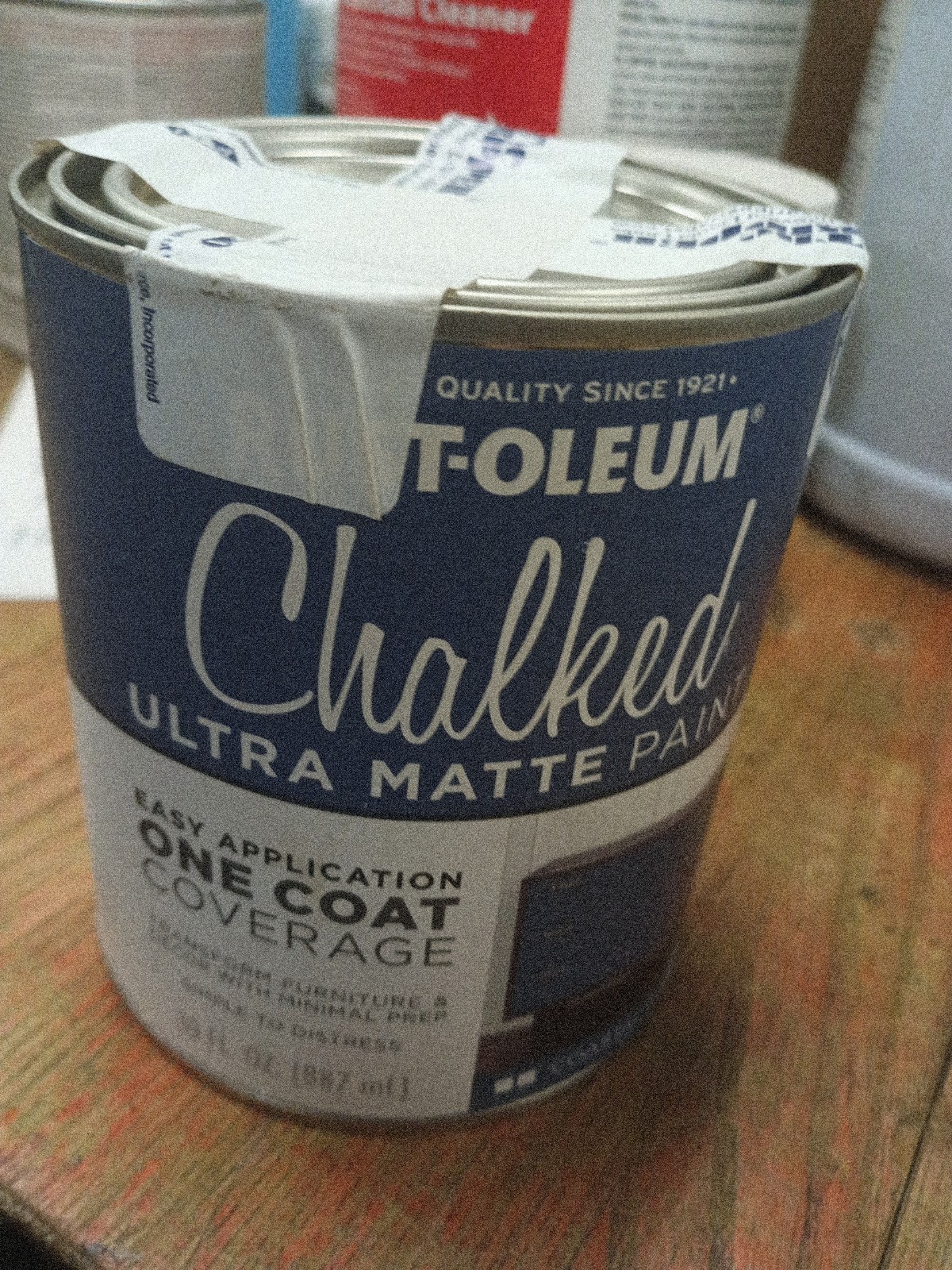 Rust-Oleum Qt, Chalked protective topcoat Ultra Matte COASTAL BLUE 30oz, 1001