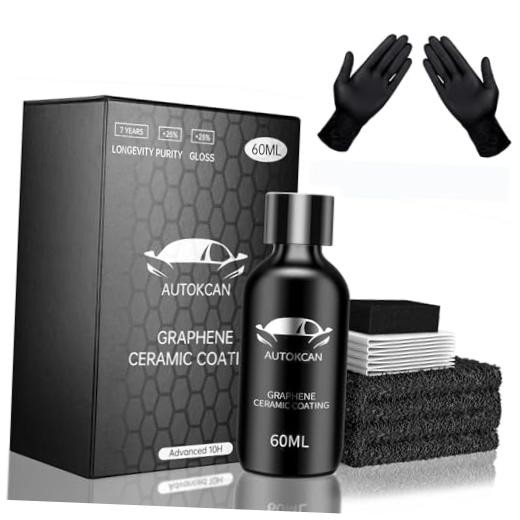 Graphene Ceramic Coating(60ML), 10H Ceramic Coating for Cars, High Gloss Anti