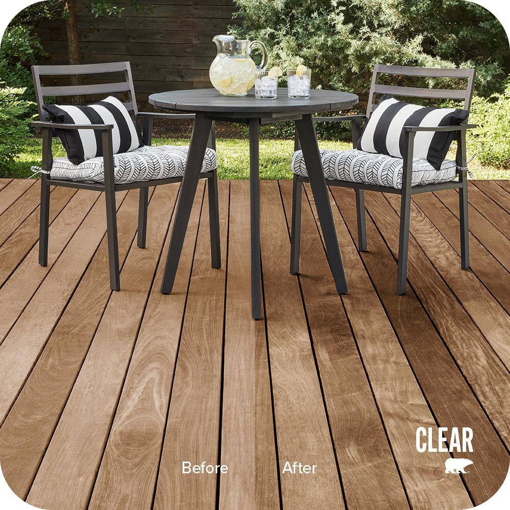 1 Gal. Clear Transparent Waterproofing Exterior Wood Finish