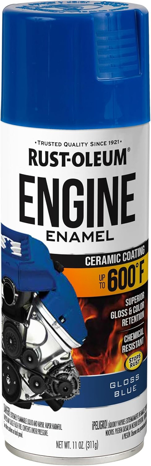 Engine Enamel Spray Paint 11 Oz – Glossy Blue Finish