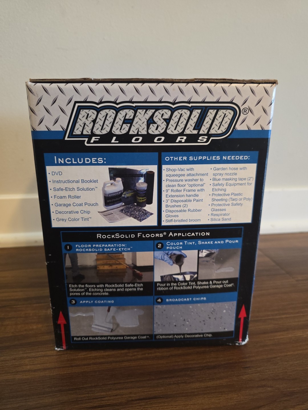 RockSolid Floors RockSolid Polyurea Grey Garage Coat-250 SQ. FT.