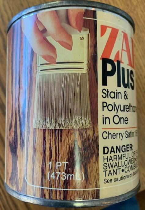 Zar PLUS 156 CHERRY SATIN Stain and Polyurethane in One , Pint
