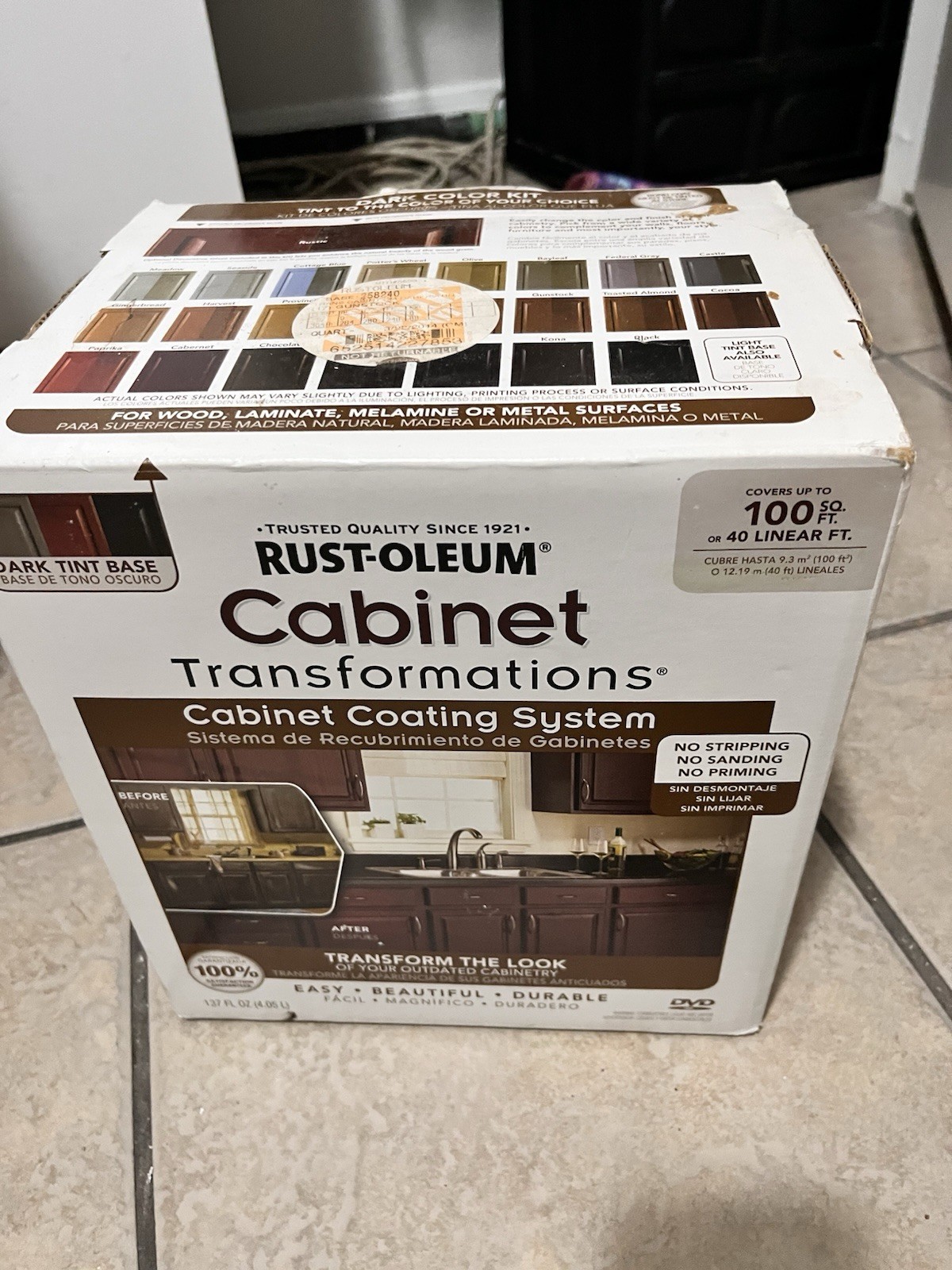 Rust-Oleum Cabinet Transformations Coating System Dark Tint Covers 100sf