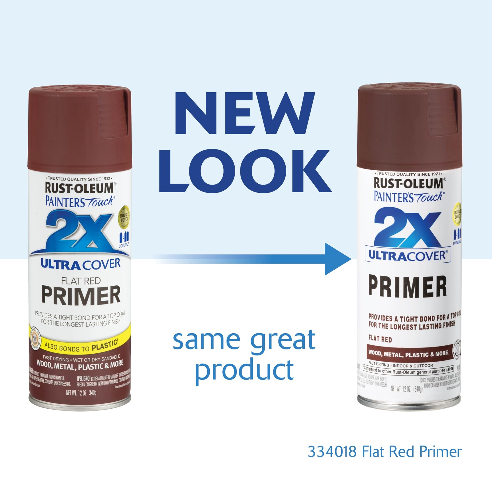 Rust Oleum Painter’s Touch 12 Ounce Red Primer Spray Paint Fast Drying Smooth…