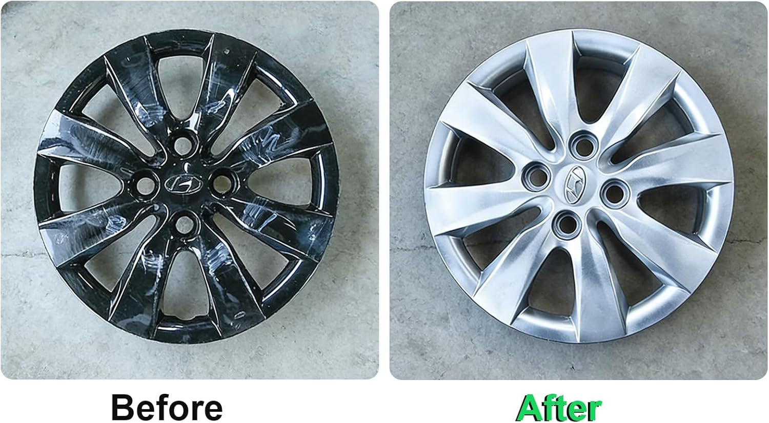 NADAMOO Silvery Aluminum Wheel Spray Paint Car Rim Paint 2 Cans