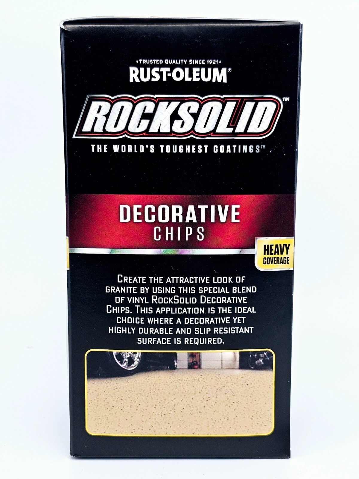 Rust Oleum Rocksolid Decorative Chips Saddle Tan 302643 Heavy Coverage 2lb Box
