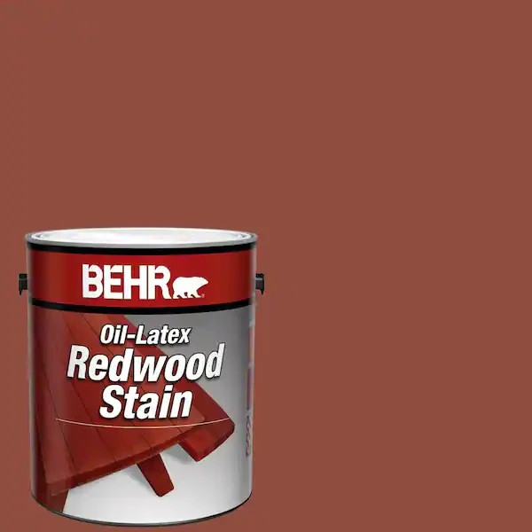 Exterior Wood Stain Oil Latex Paint Coating Accessory Home Outdoor Use 1 Gallon