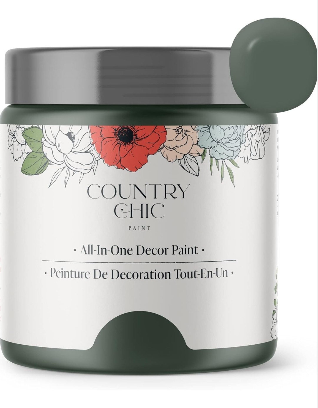 NEW Country Chic Chalk Style Paint Hollow Hill Green 4oz