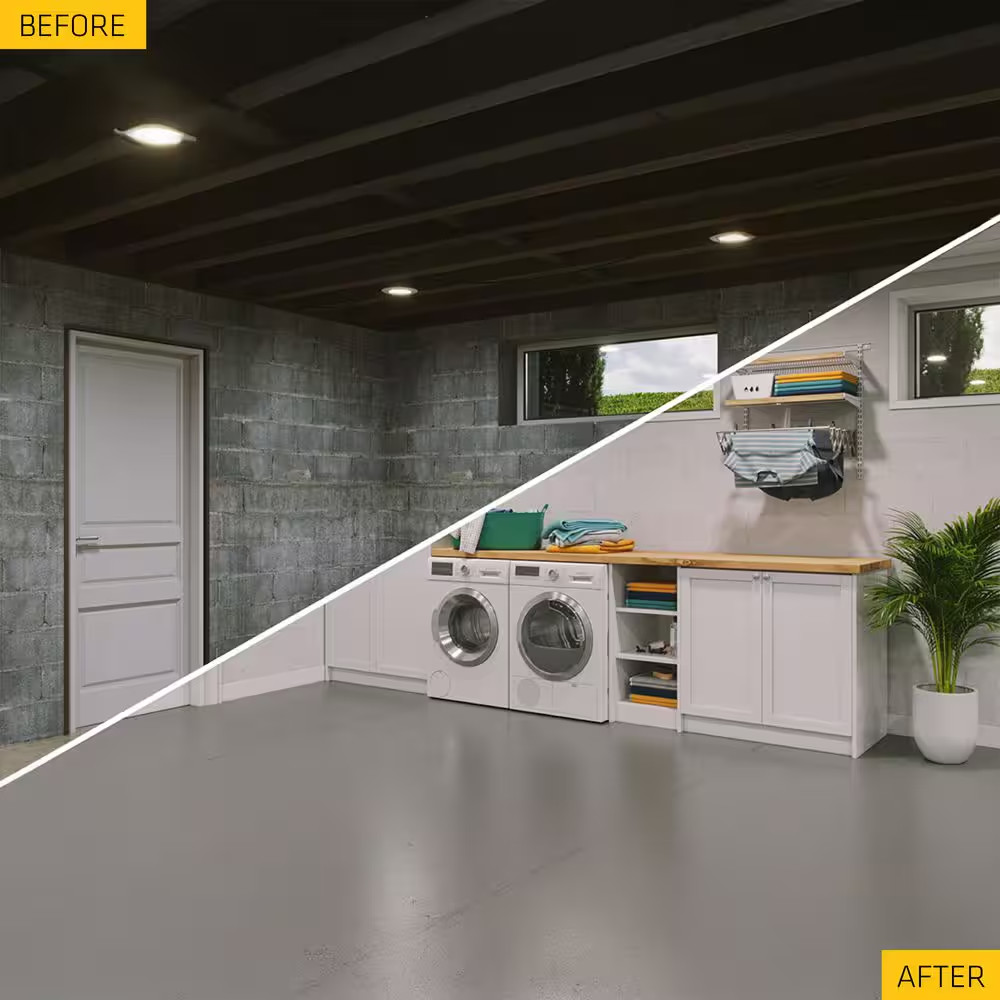 Original 5 Gal. White Flat Latex Interior/Exterior Basement and Masonry Waterpro