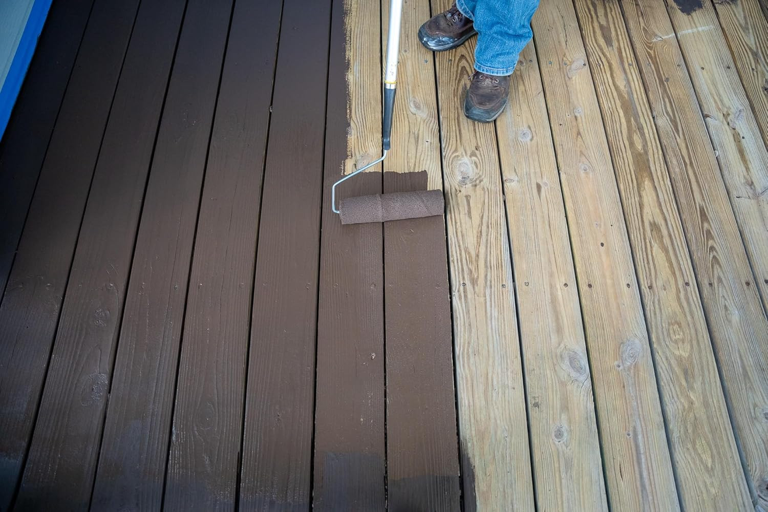 #1 Deck Premium Advanced Solid Color Outdoor Wood Stain and Sealer in One – Wate