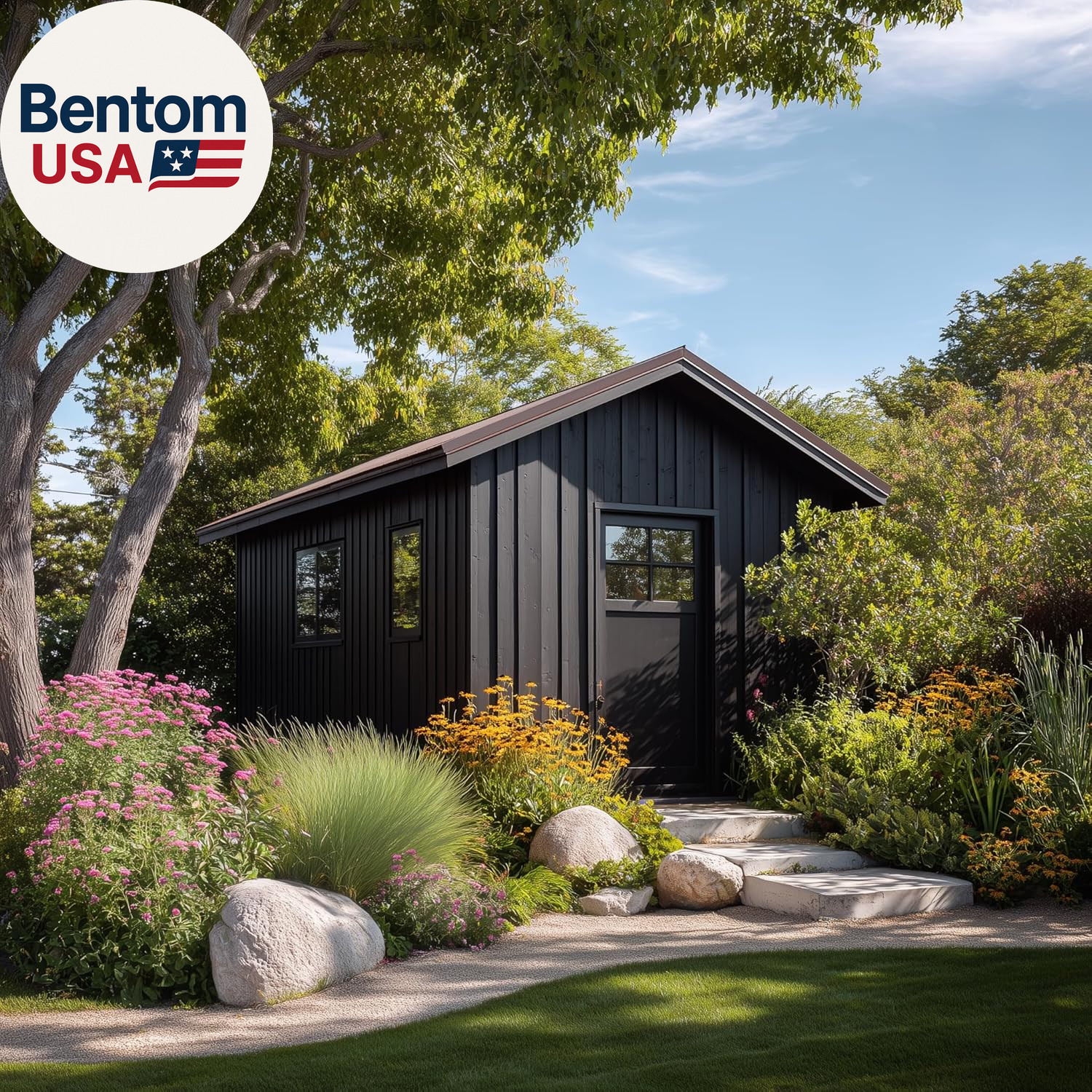 Barn & Fence Paint, Flat (Black), 1 Gallon – Durable Scratch-Resistant Wood Coat