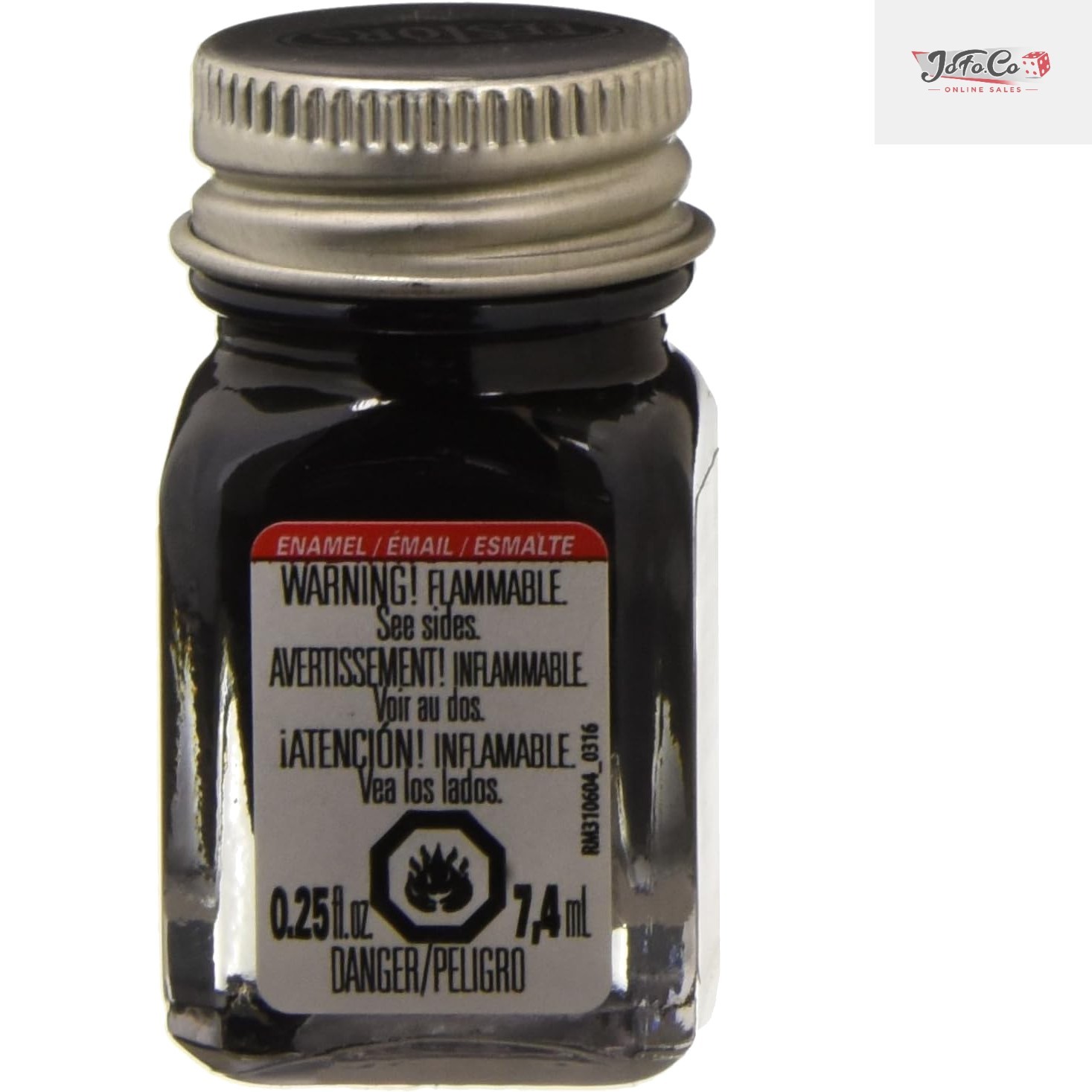 Luxurious Testors Gloss Black Enamel Paint – 0.25 Fl Oz for Crafting Excellence