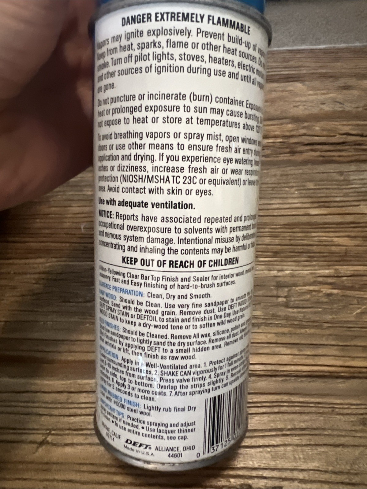 Deft Interior Clear Wood Finish Gloss Lacquer, 12.25-Ounce Aerosol Spray