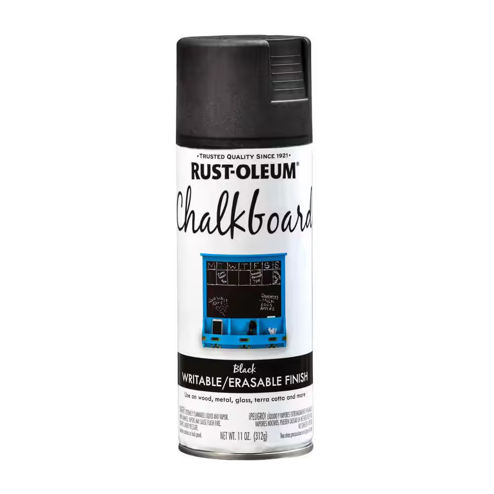 11 oz. Chalkboard Spray Paint – Flat Black Finish