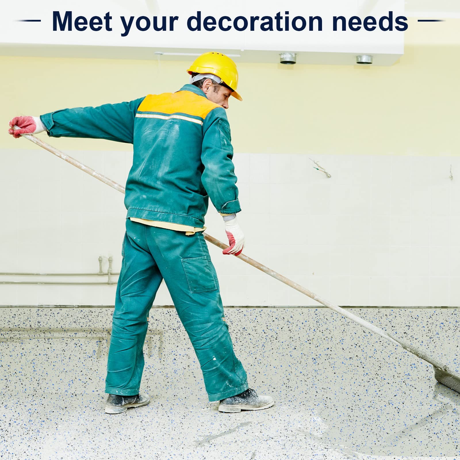 1400 G/ 3.08 Lb Blend Color Chips Concrete Floor Coatings Decorative Paint Flake