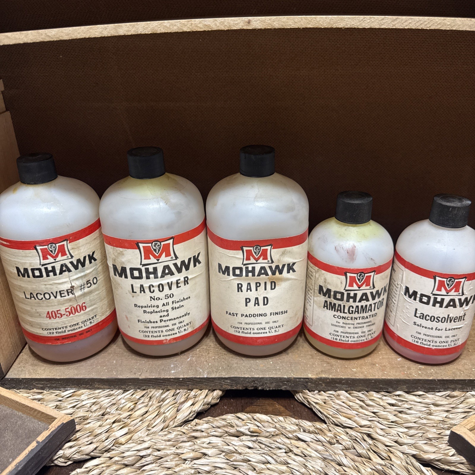 Vintage Mohawk No. 7 Furniture Finishing Kit Blendal Stain Cabinet 47/50 Full
