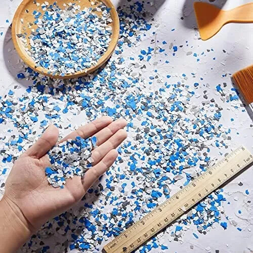 Blend Decorative Color Chips Concrete Floor Coatings Paint Flake 700 G/ 1.54 Lb