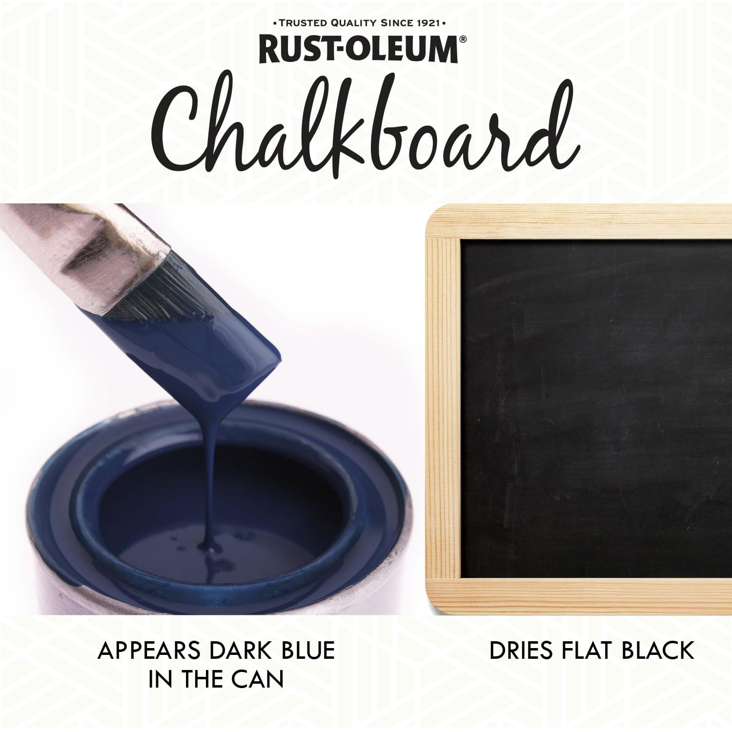 Rust Oleum 30 Fl Oz Chalkboard Paint Indoor Custom Surface Use Black 1 Pack