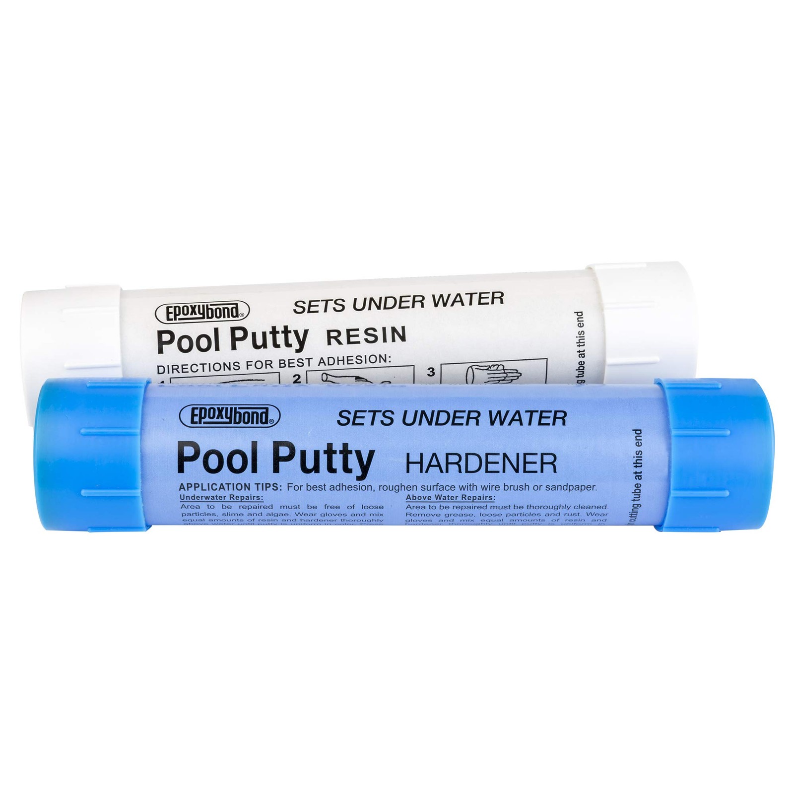 Epoxybond Pool Putty 2-Part Set | Swimming & Spa 14 oz, White or Black