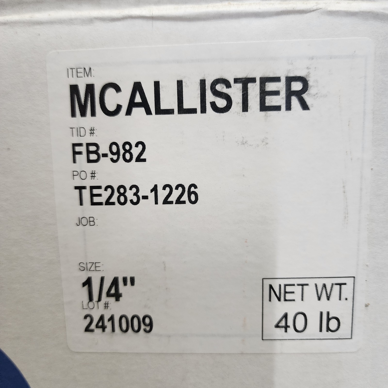 2Lb PREMIER GARAGE 1/4″ Color Chips, MCALLISTER, Epoxy Paint Flakes Garage Floor