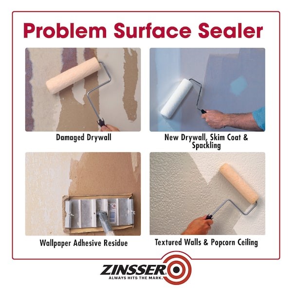 Zinsser 2301 Zinsser Gardz Problem Surface Sealer, Matte, Clear, 1 Gal