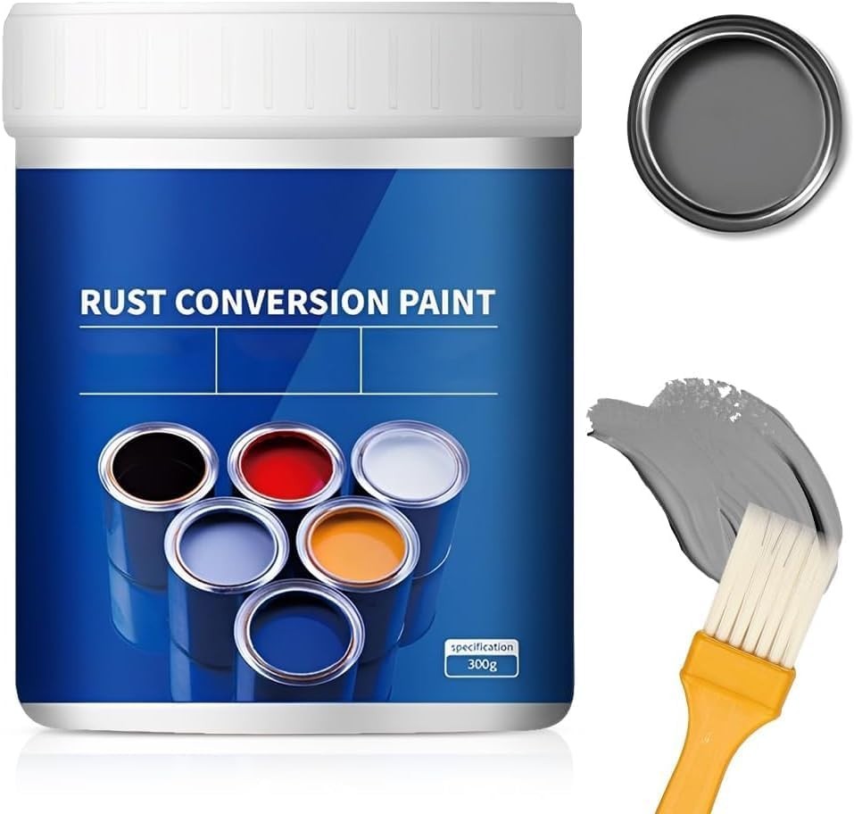 Water-Based Rust Converter & Primer for Metal, 10.7 Oz – Waterproof Protection