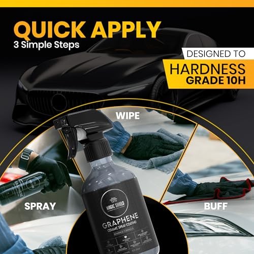 Graphene Ceramic Spray Coating – LAST SO LONG! Quick & Easy 9 Fl Oz (Pack of 1)