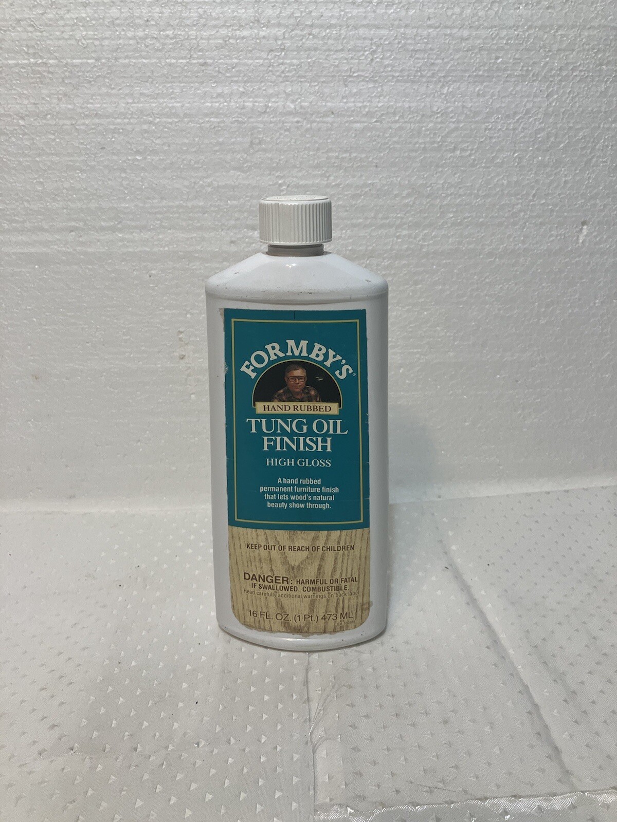 Formby’s Tung Oil Finish High Gloss Wood Protector Large 16oz Vintage Bottle New