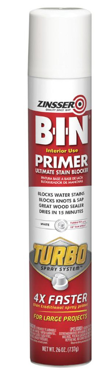 Zinsser® B-I-N® Ultimate Stain Blocker TURBO White Spray Primer – 26 oz.
