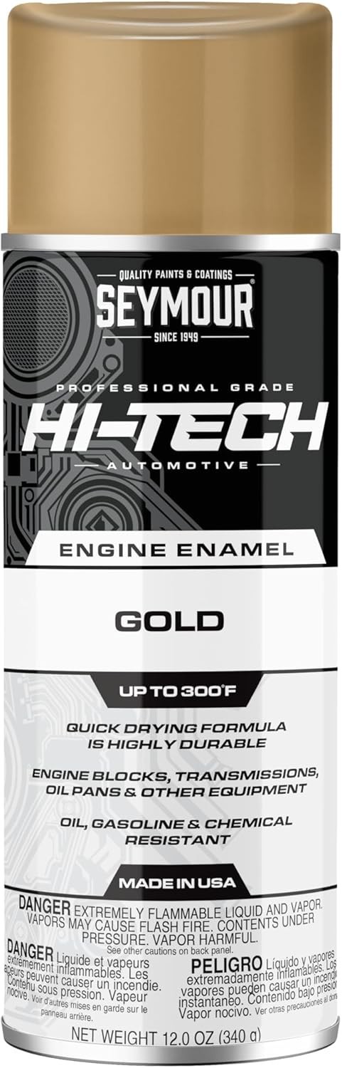Seymour EN-50 Hi-Tech Engine Spray Paint, Universal Gold 12 Ounce (Pack of 1)