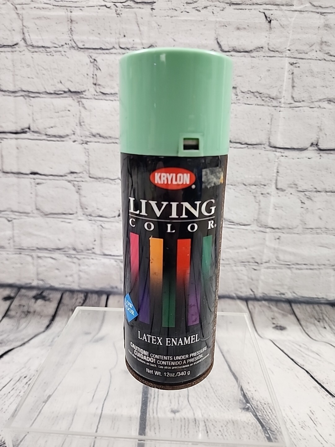 Retired Vintage Krylon Spearmint Spray Paint Can 12 Oz Can Made In USA