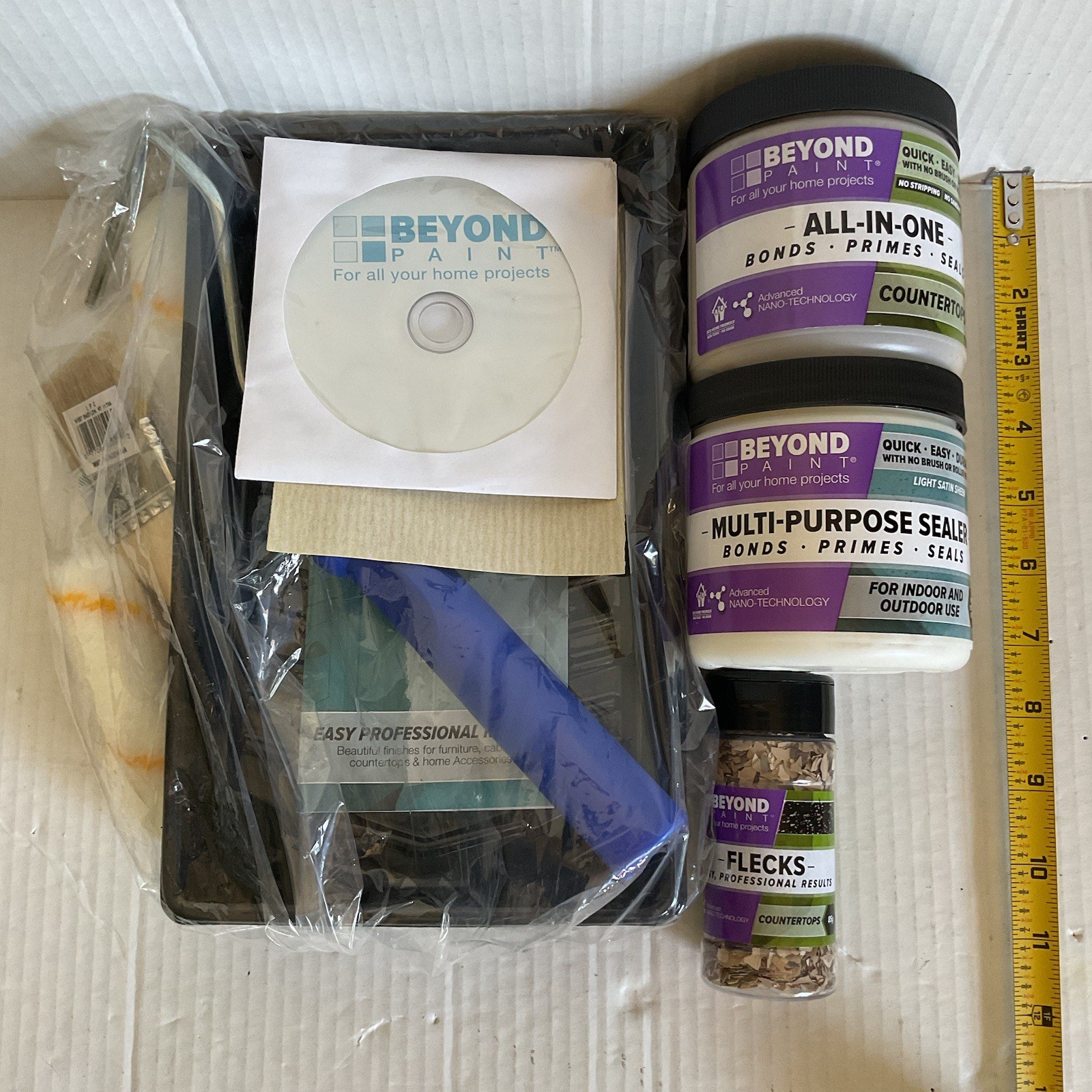 Beyond Paint Countertop Makeover Refinishing Kit All-In-One Sealer Flecks NEW