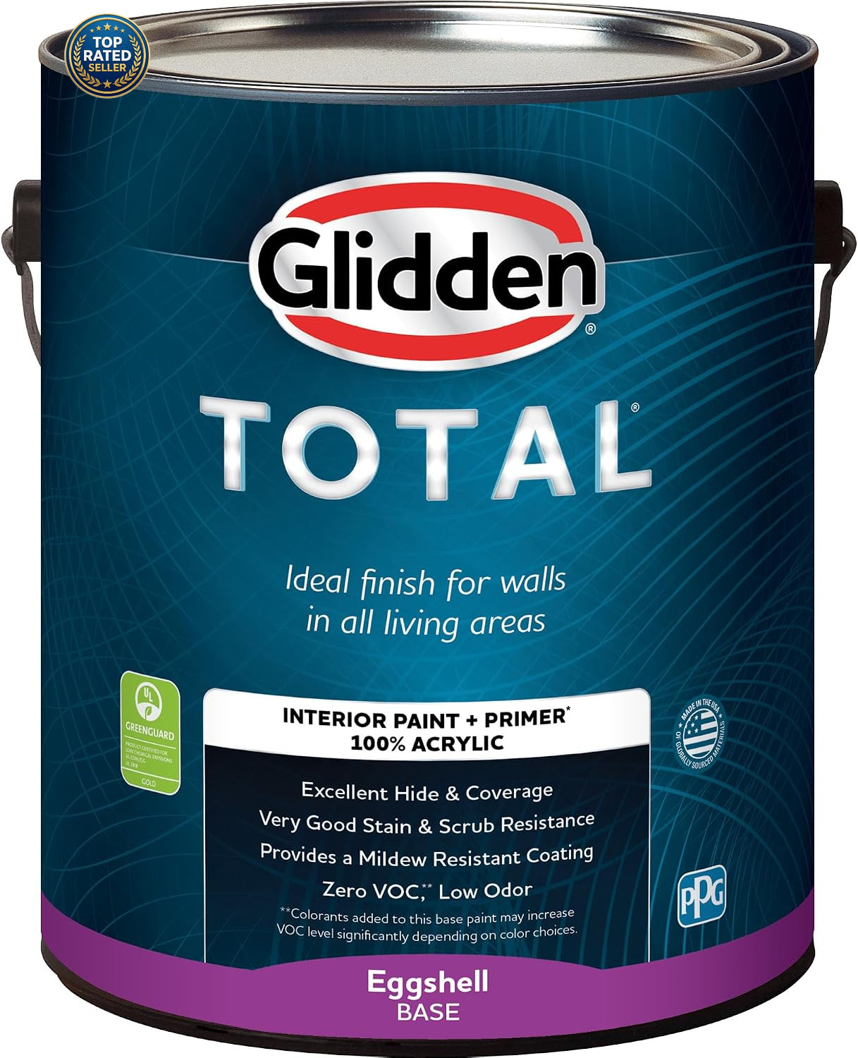 Total Interior Wall Paint & Primer All-In-One, Cabernet/Purple, Semi-Gloss, 1 Ga