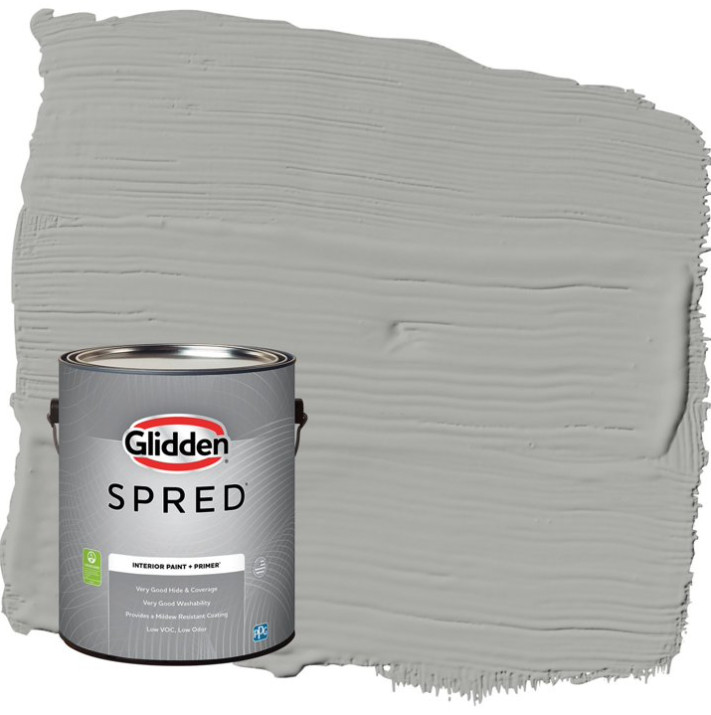 2 Pack Spred Grab-N-Go Precipitation/Gray, Flat Interior Paint w Primer, 1Gal Pk