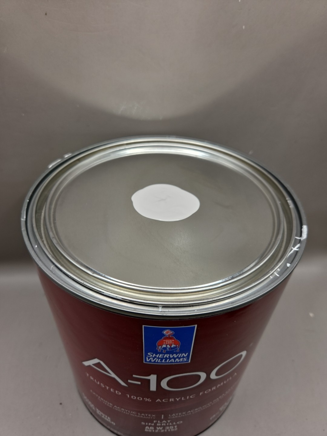 1 Gallon Sherwin William’s A-100 Exterior Flat Color 6008 Individual White