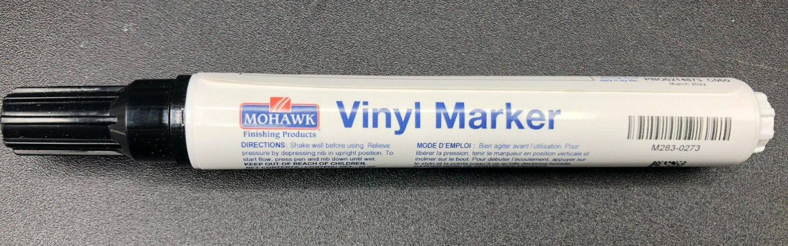 Mohawk Vinyl Cabinet Touch Up Marker, (Obsidian Black) – M283-0273