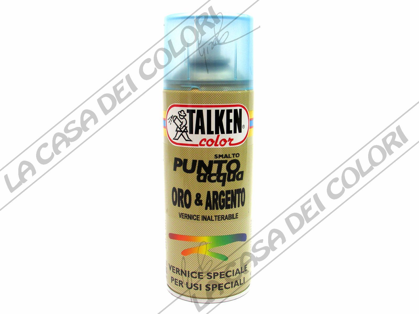 TALKEN – SPRAY – PUNTO ACQUA ORO E ARGENTO – 400 ml – SMALTO ALL’ACQUA