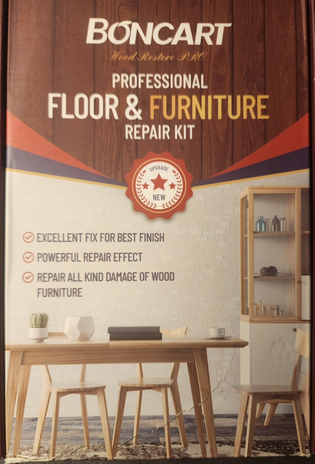 Boncart Wood Furniture Repair Kit Filler-Repair Scratch, Cracks, Hole,…