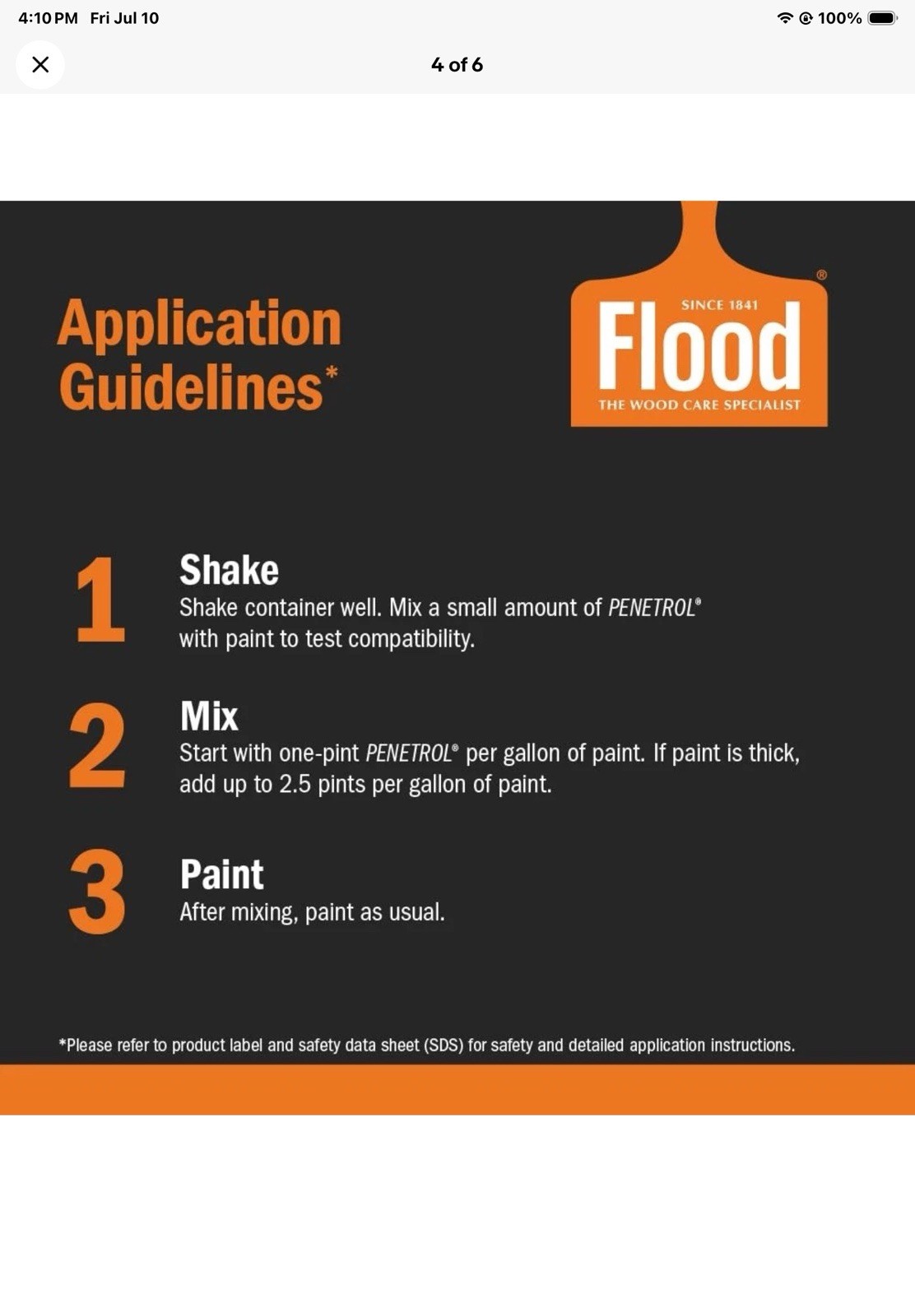 Flood Penetrol Oil-Based Paint Additive, FLD4, 1 Quart (946 mL) 4 quarts total