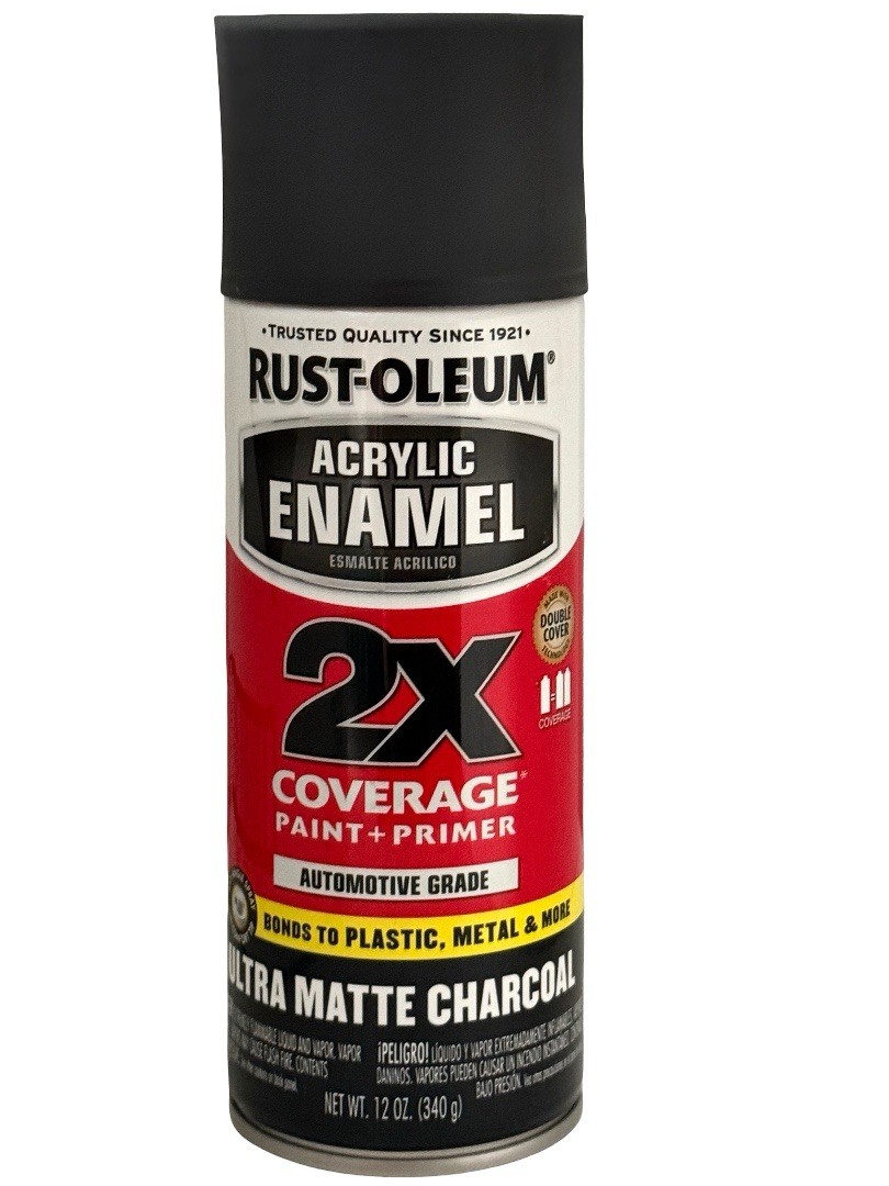 (2 Pk) Rust-Oleum 2X DOUBLE COVER Spray Paint Wood Metal Plastic HIGH GRADE