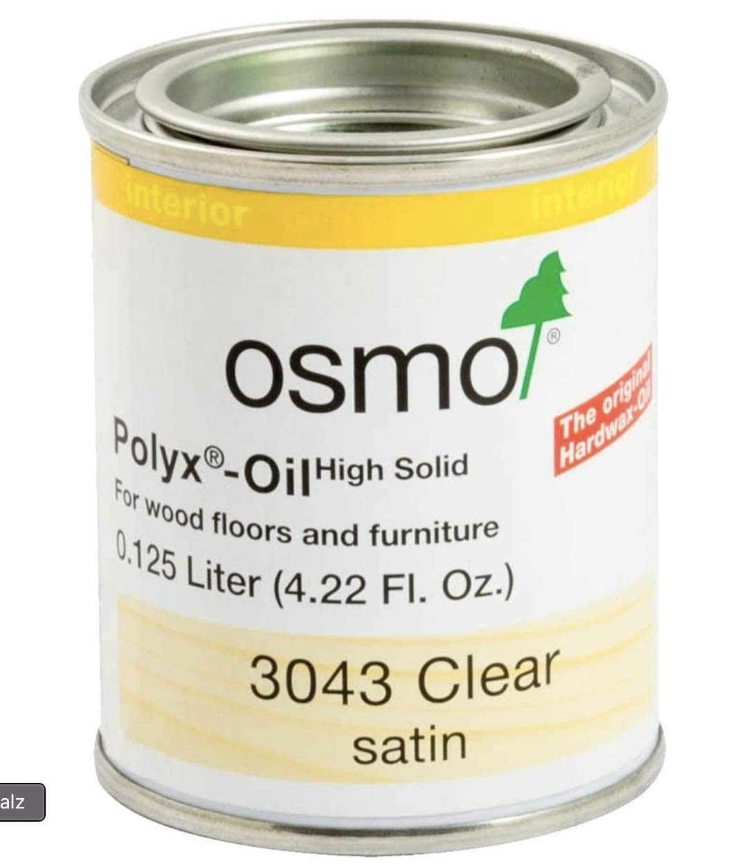 Clear Satin Polyx-Oil by Osmo 0.125 L,