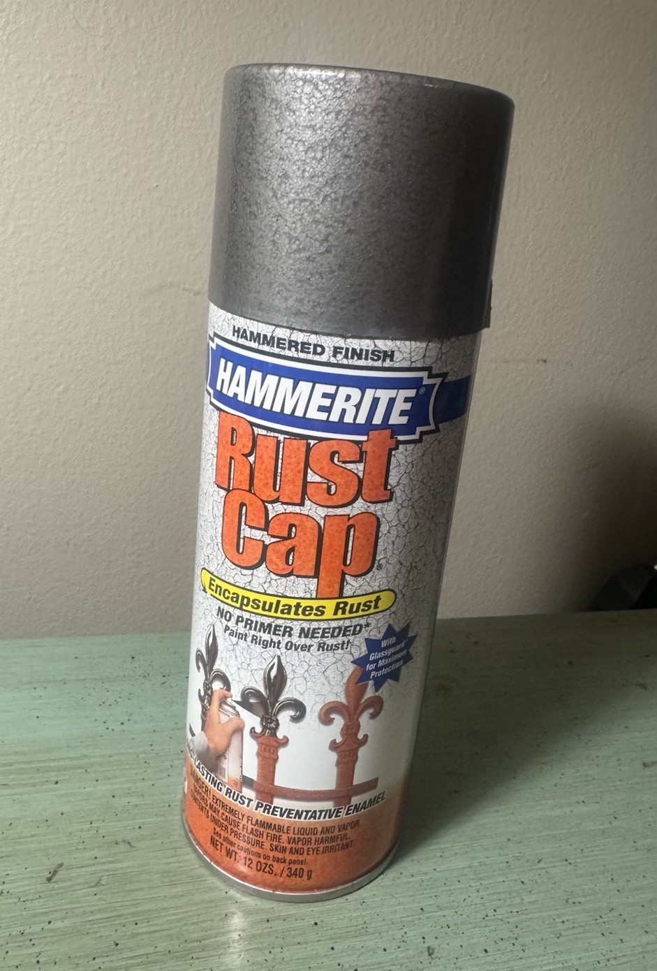 HAMMERITE Hammered Finish Spray Paint KILZ 12oz GRAY #41145 New Old Stock