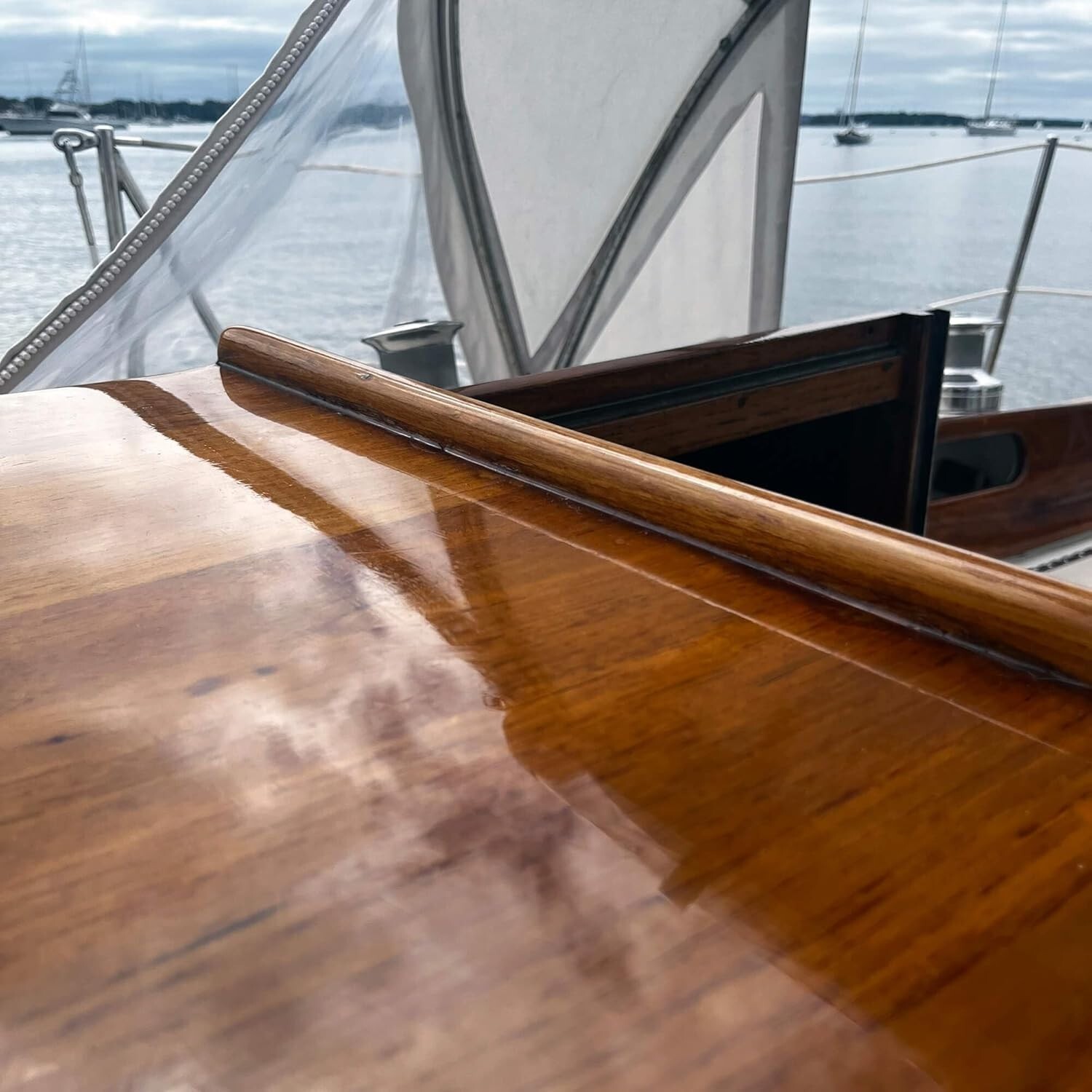 Gleam Marine Spar Varnish, Gloss and Satin Polyurethane Finish for Wood, Boat…