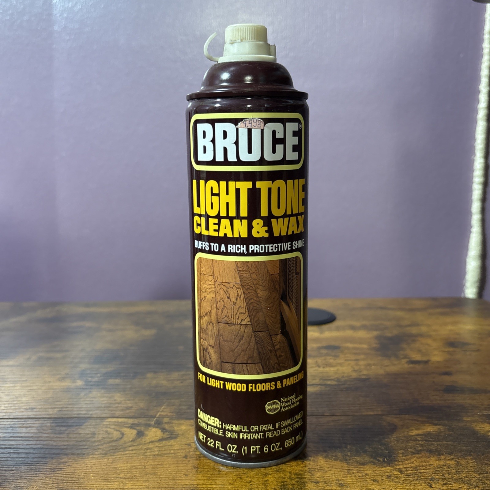 Bruce Light Tone Clean Wax for Wood Floors Paneling 22oz New Unused Discontinued