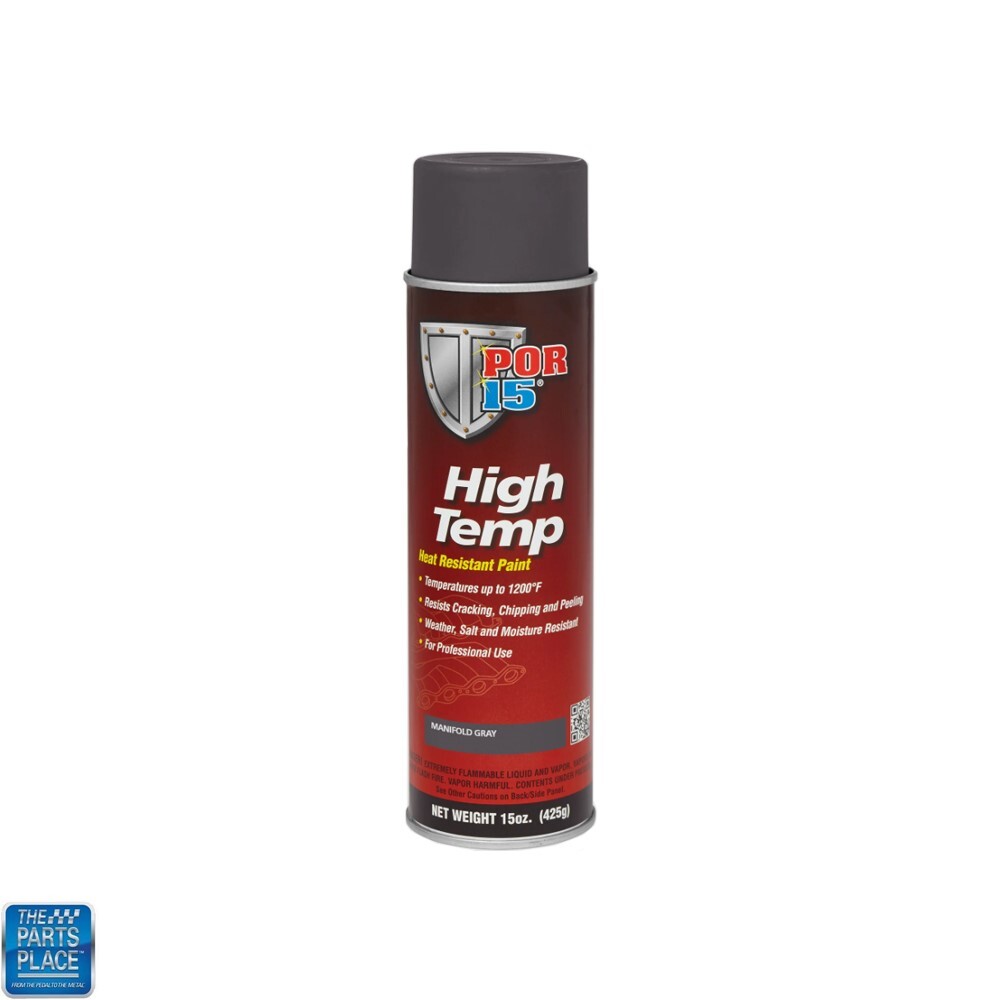 POR-15 POR 15 High Temperature Temp Paint Manifold Gray 15 oz Aerosol Spray Can