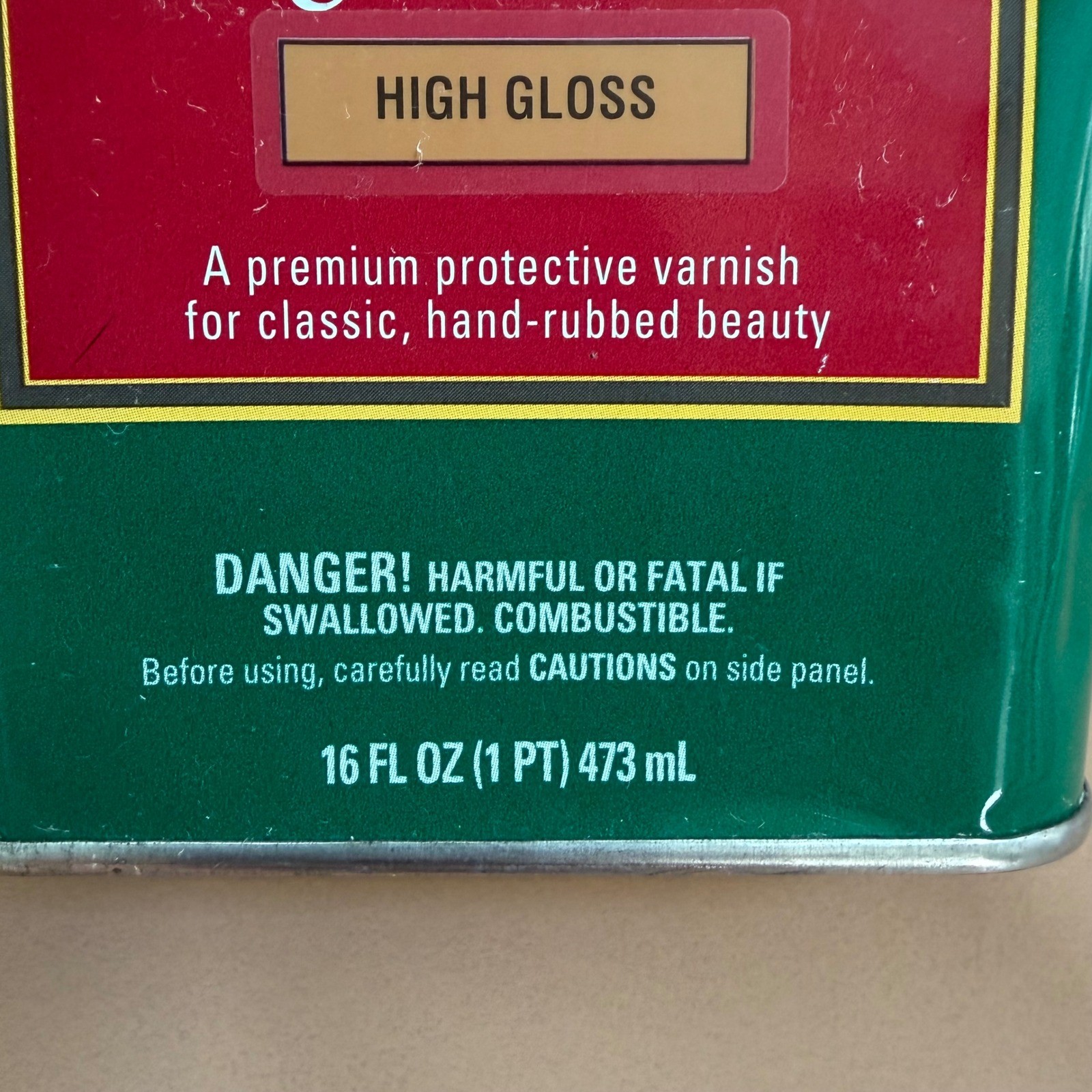 Formbys Traditional Tung Oil Finish High Gloss Varnish 16oz Partial Vintage 2002