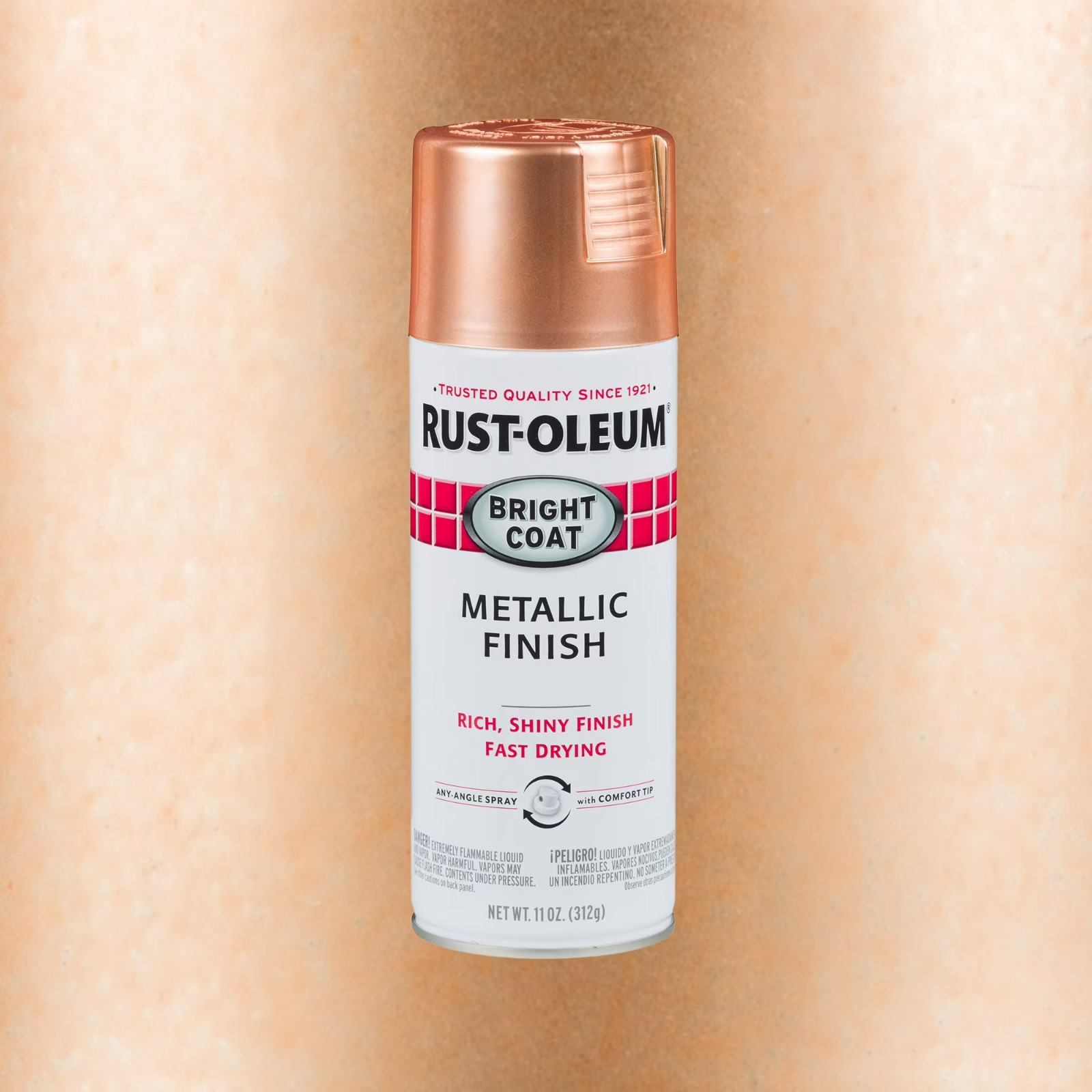 4 Pack Rust-Oleum Bright Coat Metallic Spray Paint Copper 11 oz 314417 – New