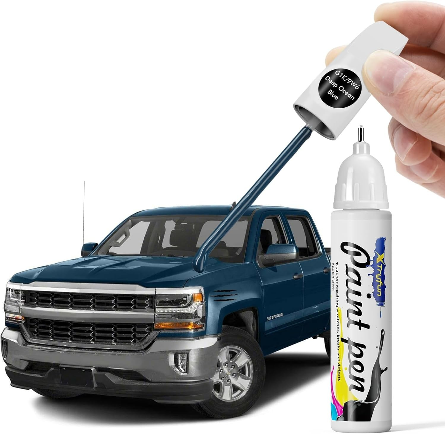Deep Ocean Blue Chevrolet Touch Up Paint – Rust-Resistant & Waterproof