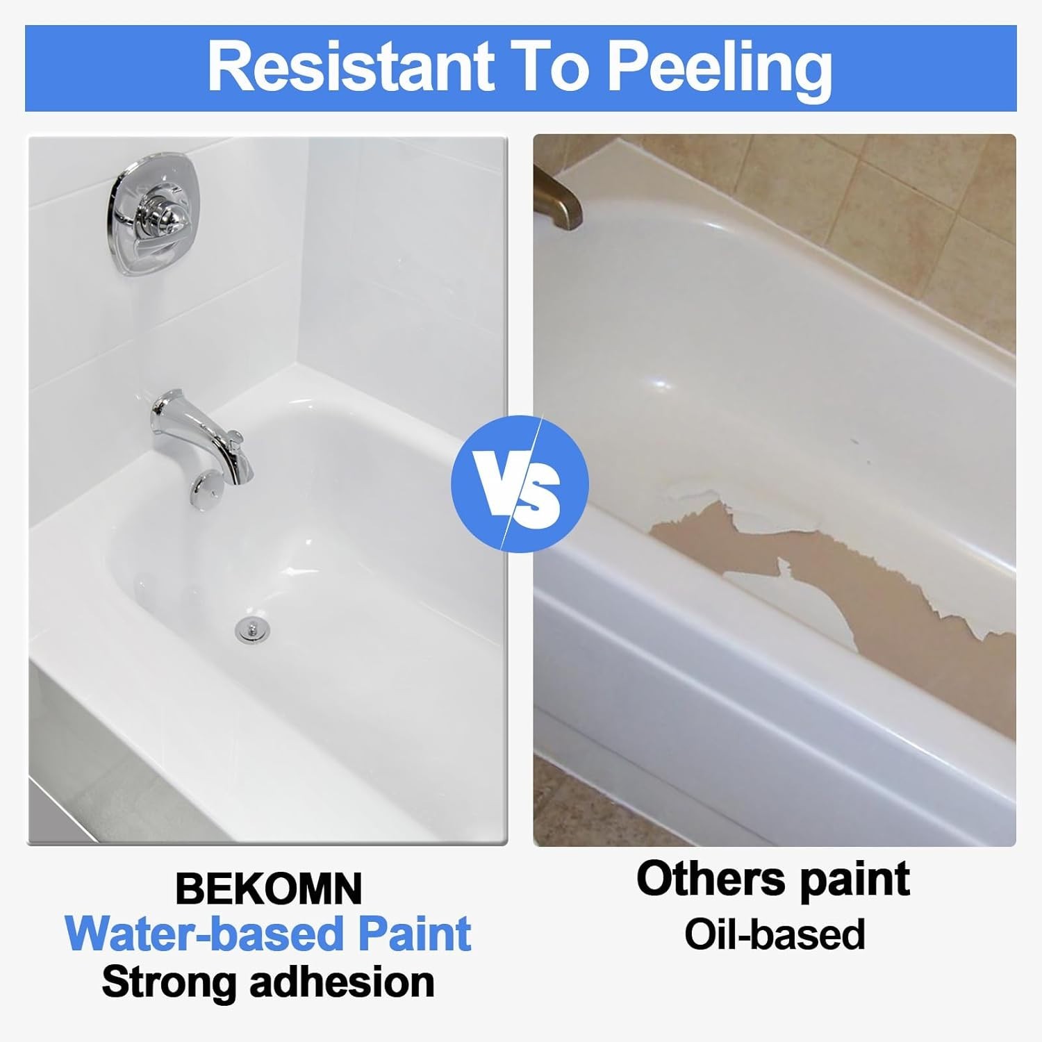 Durable White Bathtub Paint – 33oz Kit for Easy Refinishing in Kitchens & Baths