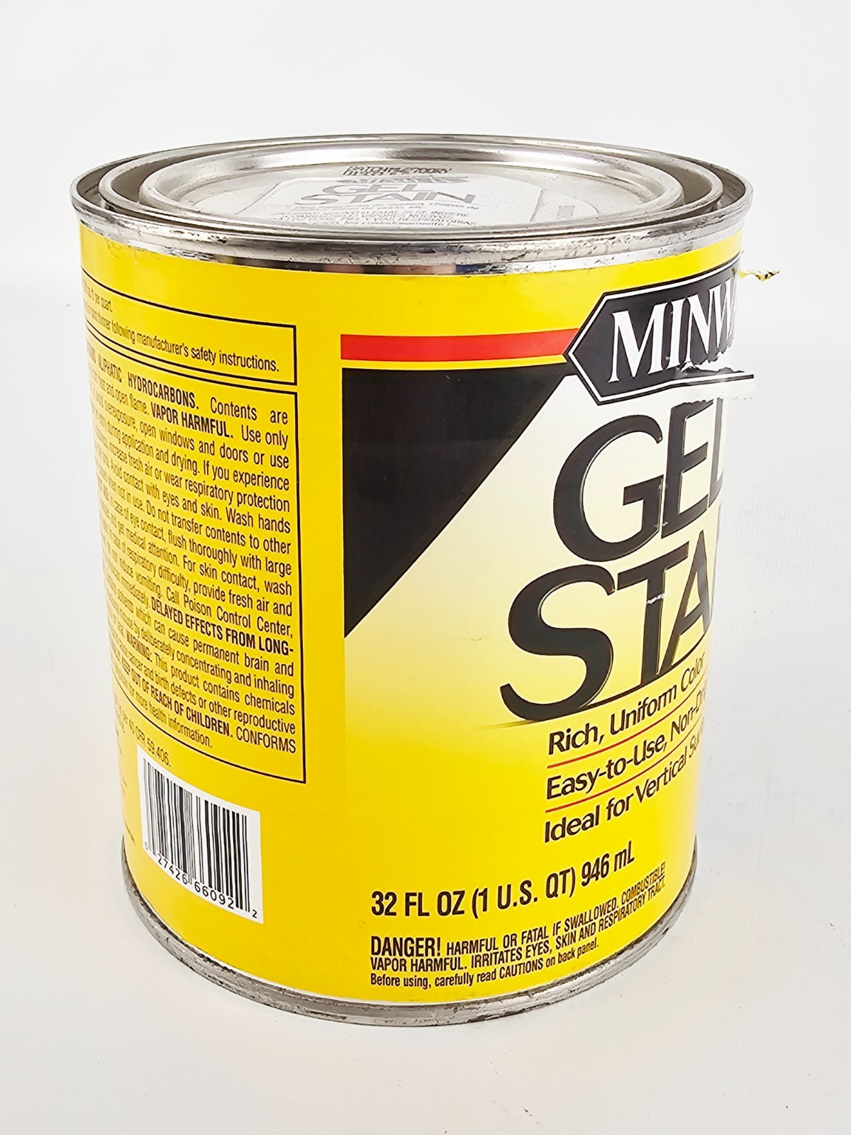 Minwax Gel Stain Interior Wood Finish Oil Based Black 1 Quart